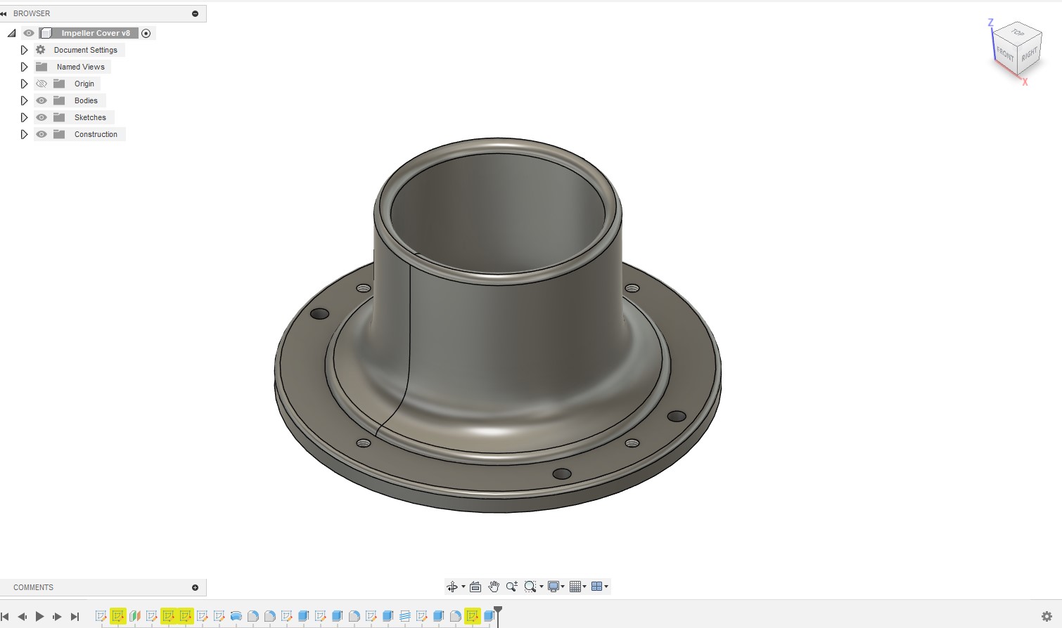 Turbojet Impeller Cover