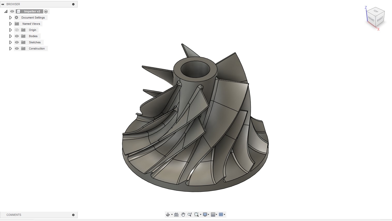 Turbojet Impeller