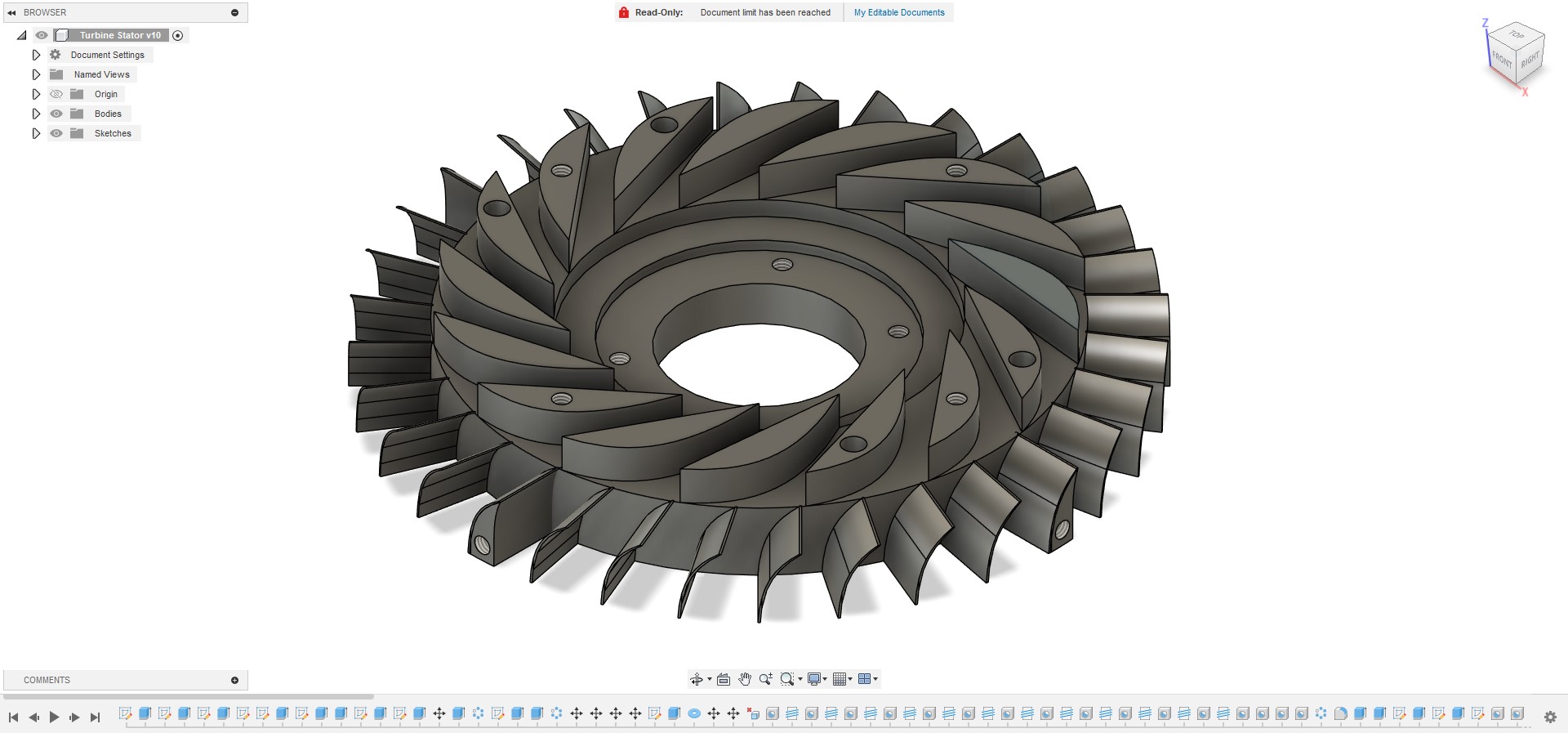 Turbojet Stator